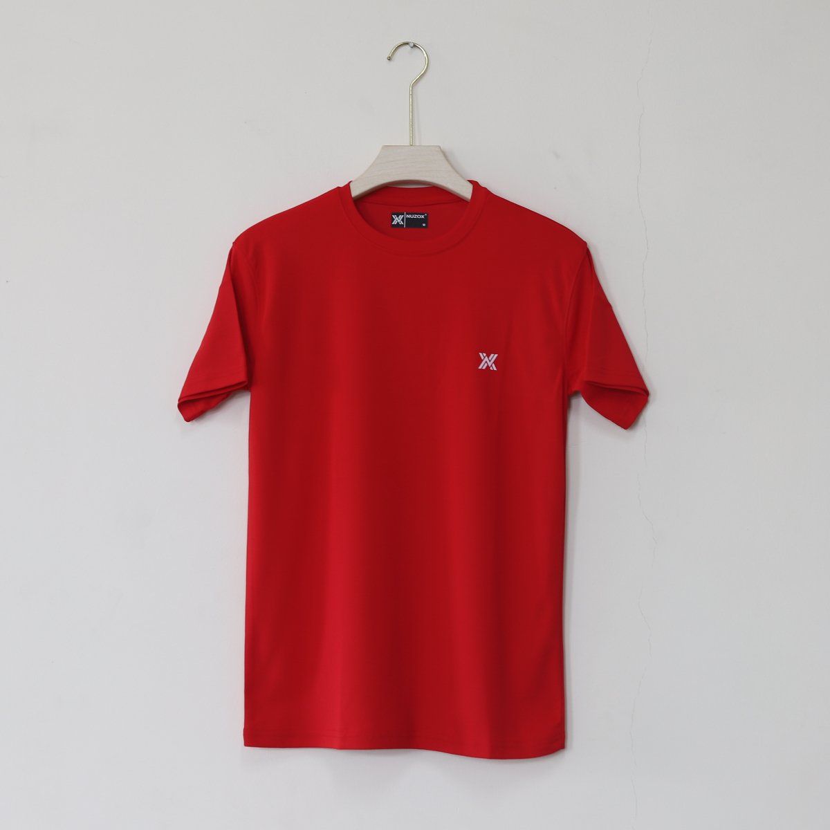 Plain Half Hand T-Shirt Red