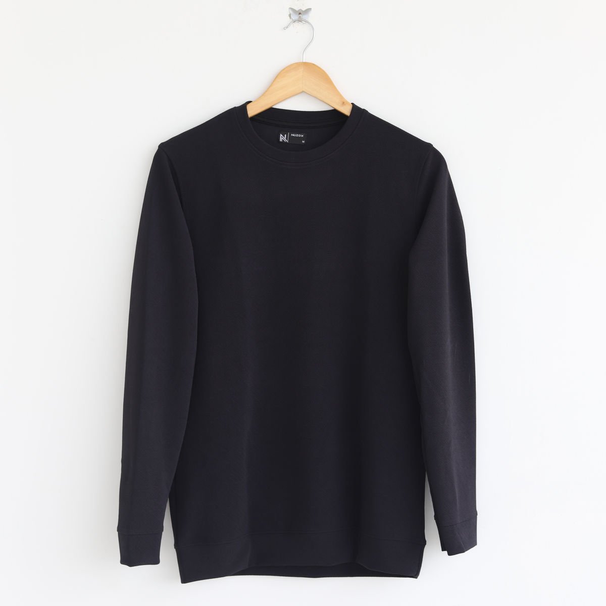 Plain Full  Hand T-Shirt Black