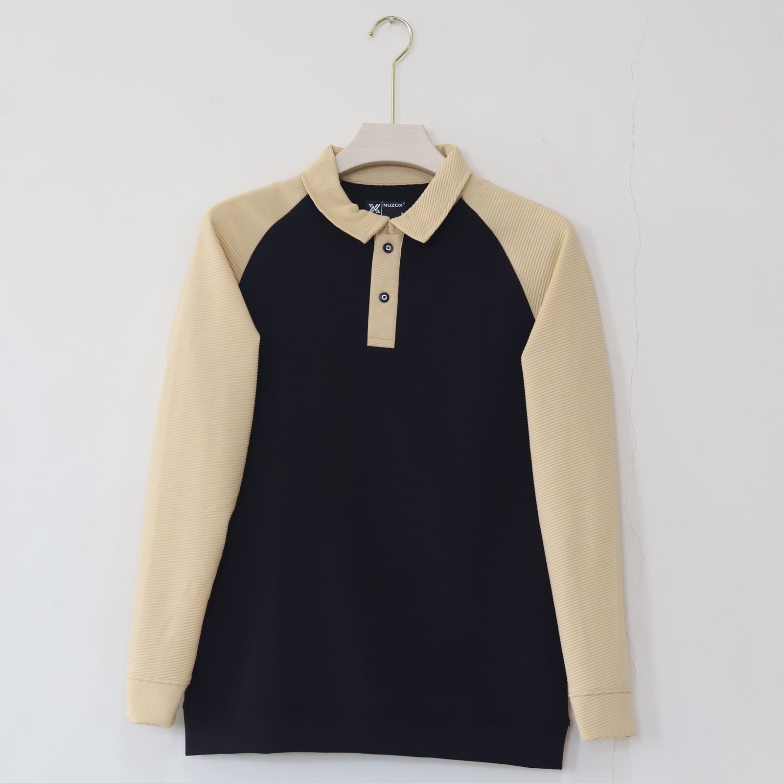 Collar Raglan Sleeve T-Shirt Full Sleeve