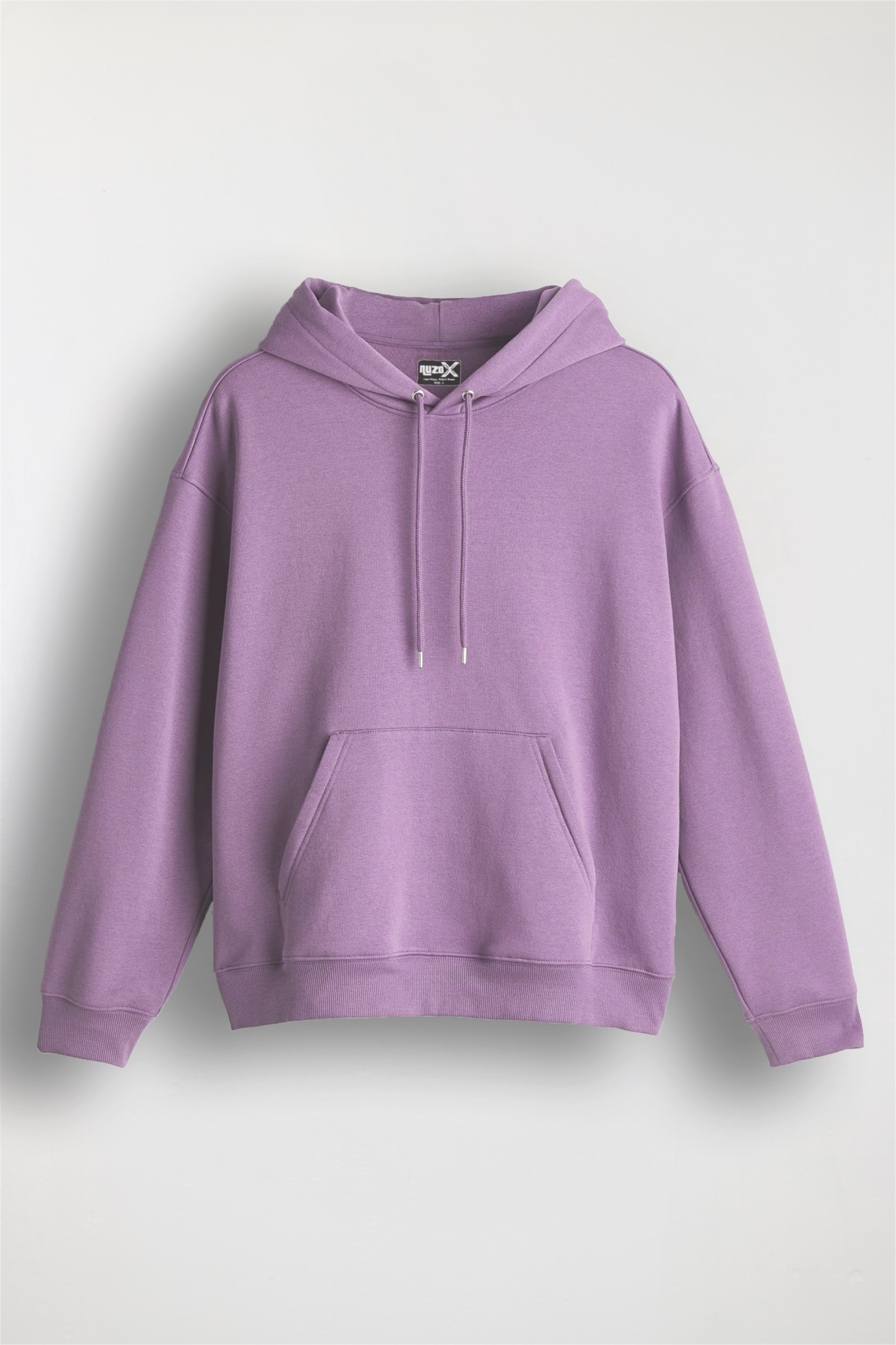 Men's Solid purple Hooded Sweatshirt(Purple)