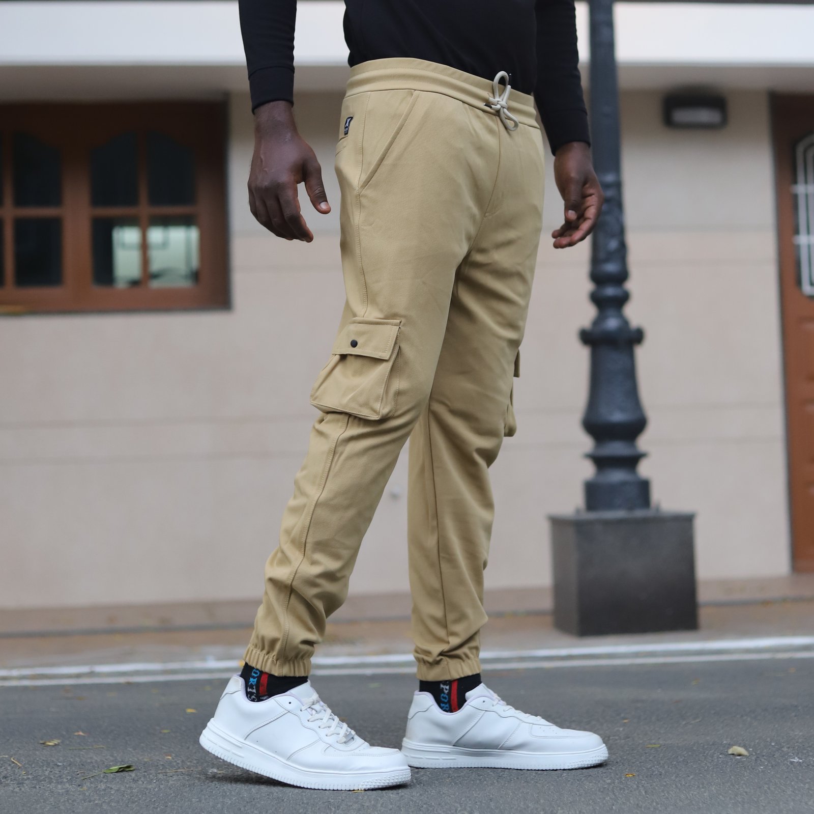 Lycra Cargo Pants With Five Pocket (Brown)