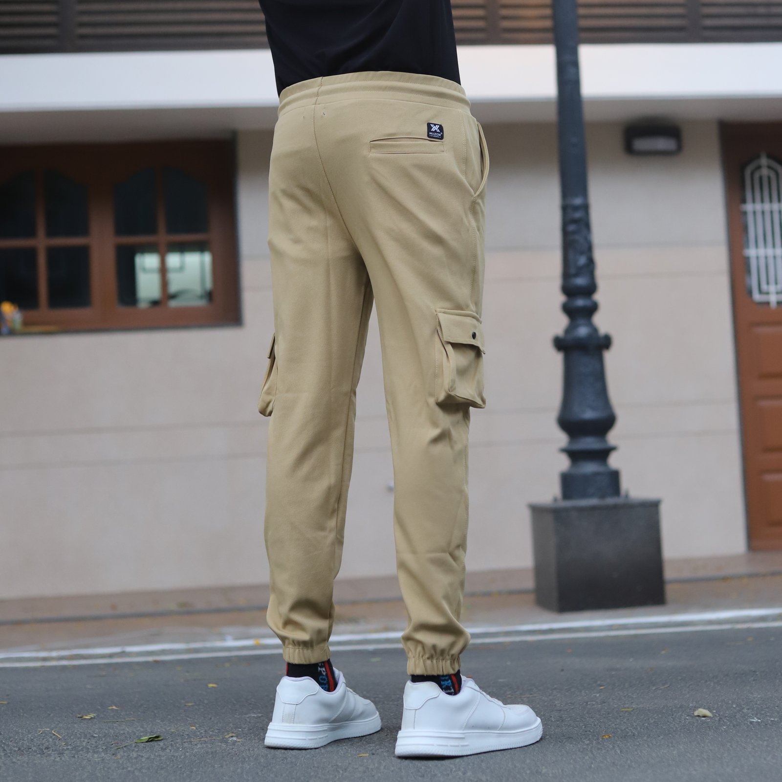 Lycra Cargo Pants With Five Pocket (Brown)