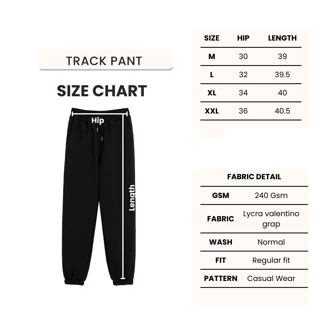 Mens Track Pant  With White  Pannel(Dark grey)