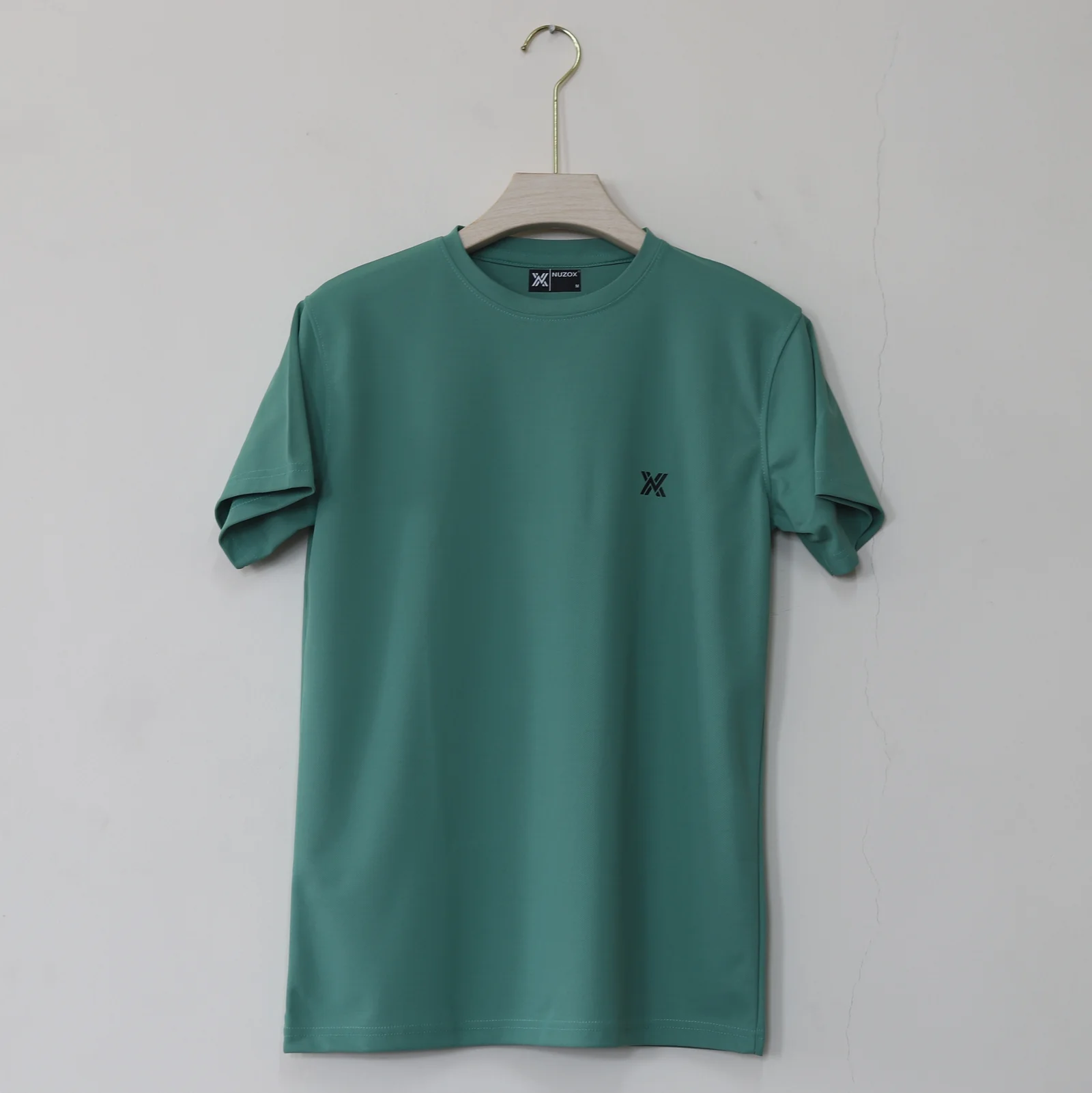 Plain Half Hand T-Shirt Lycra( green)