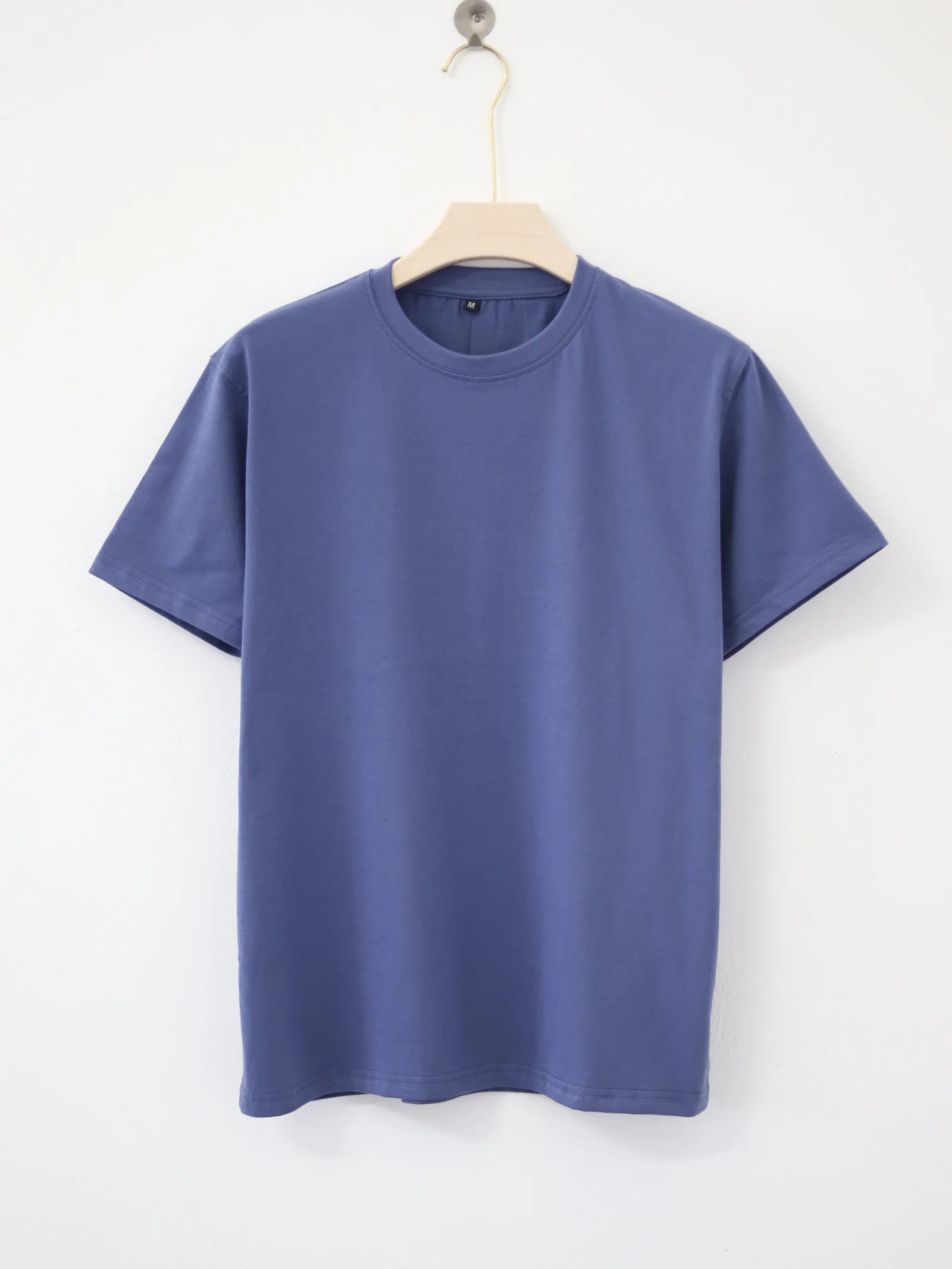 Regular Half Sleeve Plain T-Shirt (Grape)