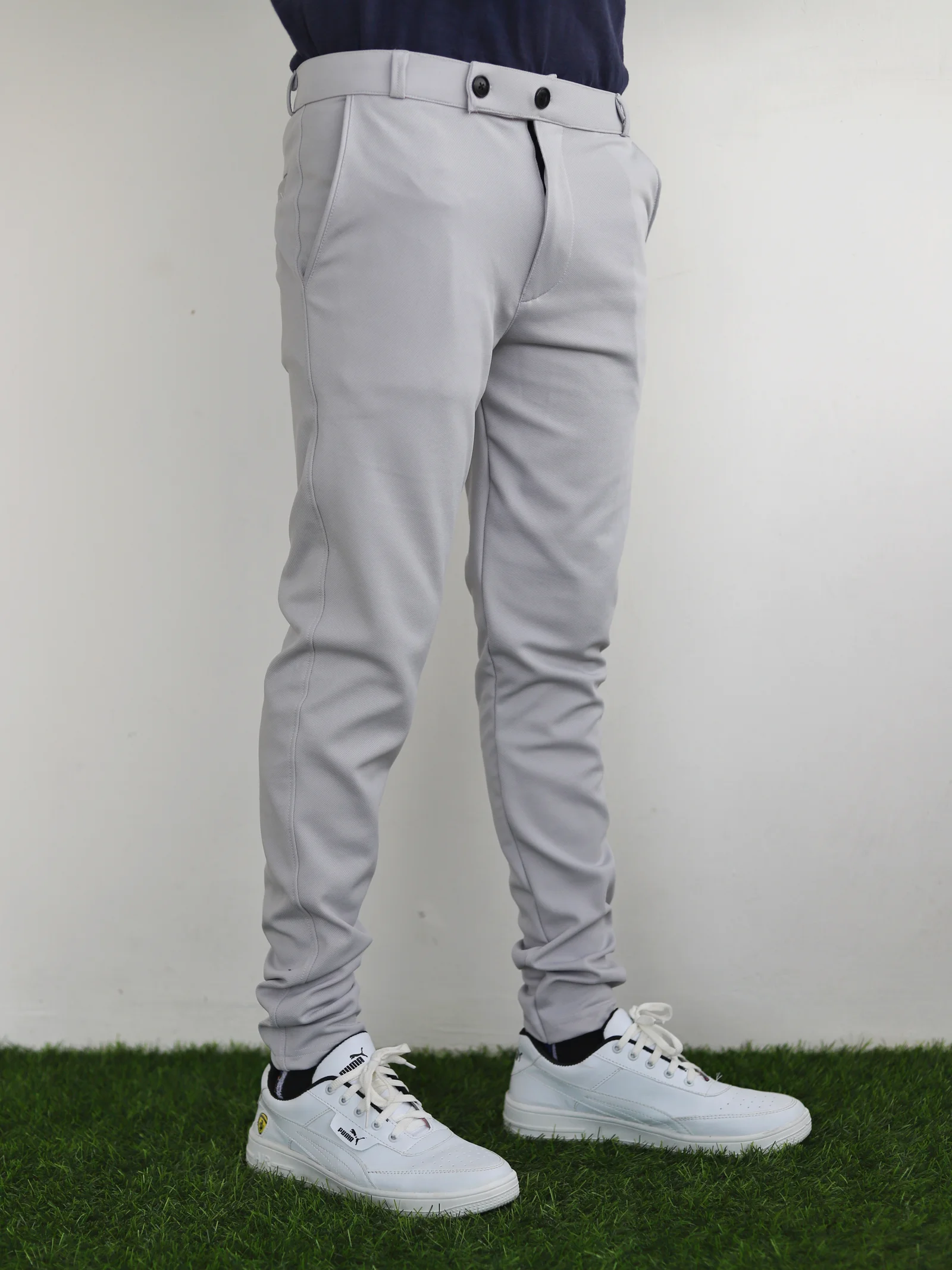Lycra Formal Pant for Men(Light grey)