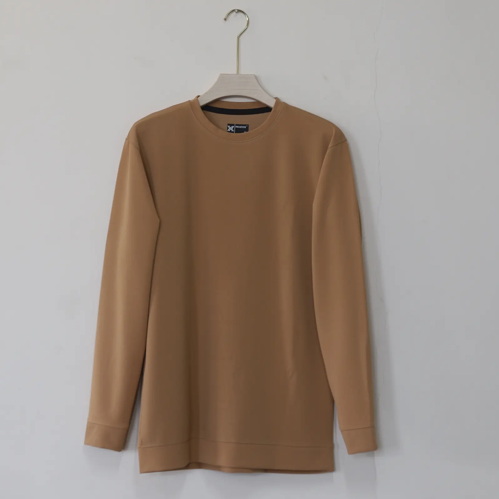 Plain Full Hand T-Shirt Lycra ( Dark sandal)