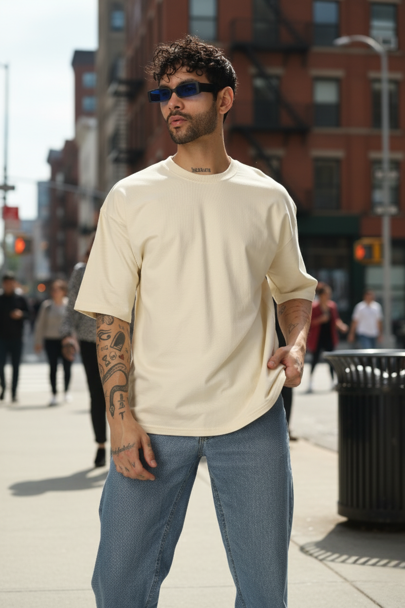 Oversize  T-Shirt Unisex (Light Sandal)