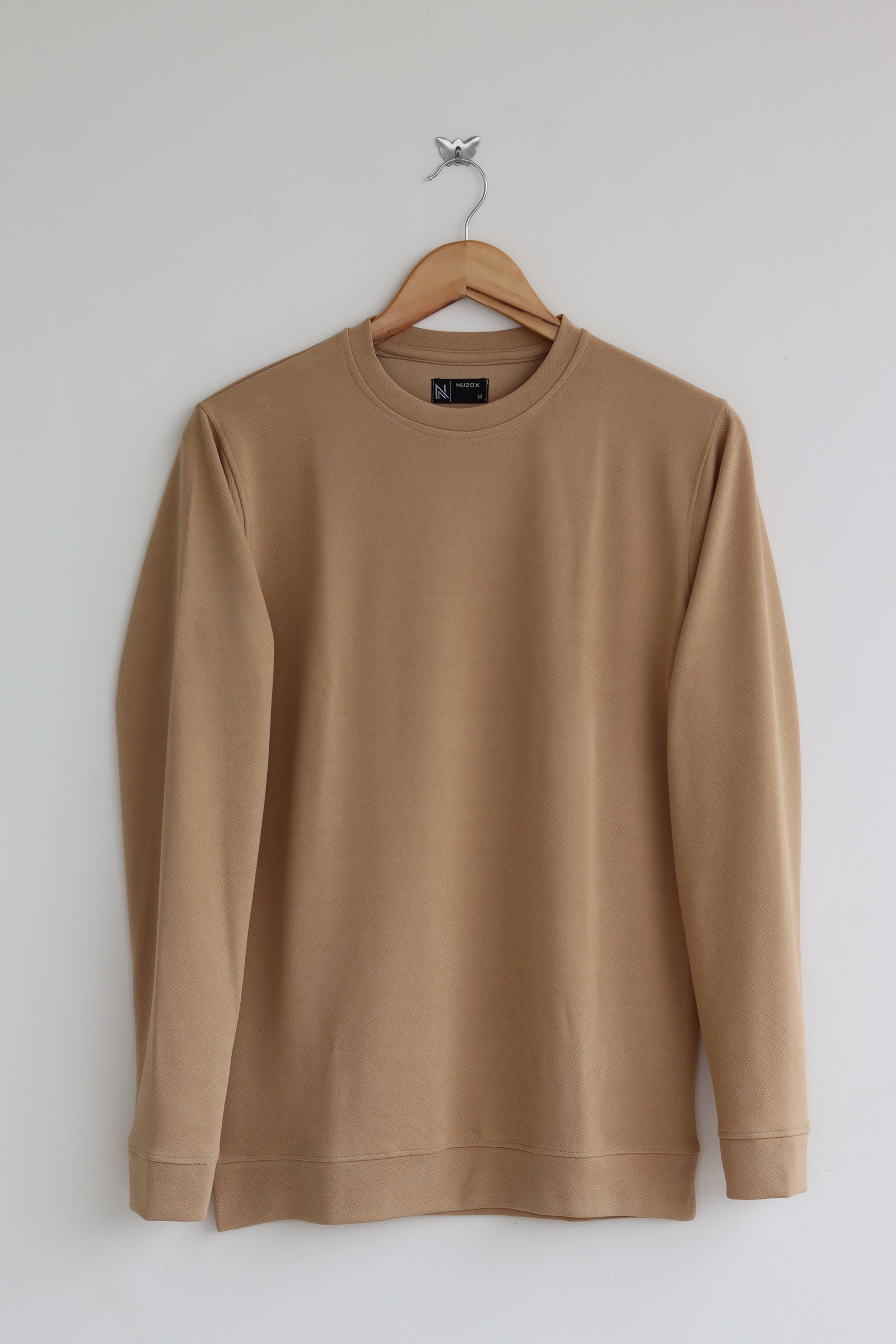 Plain Full Hand T-Shirt Lycra ( Dark sandal)