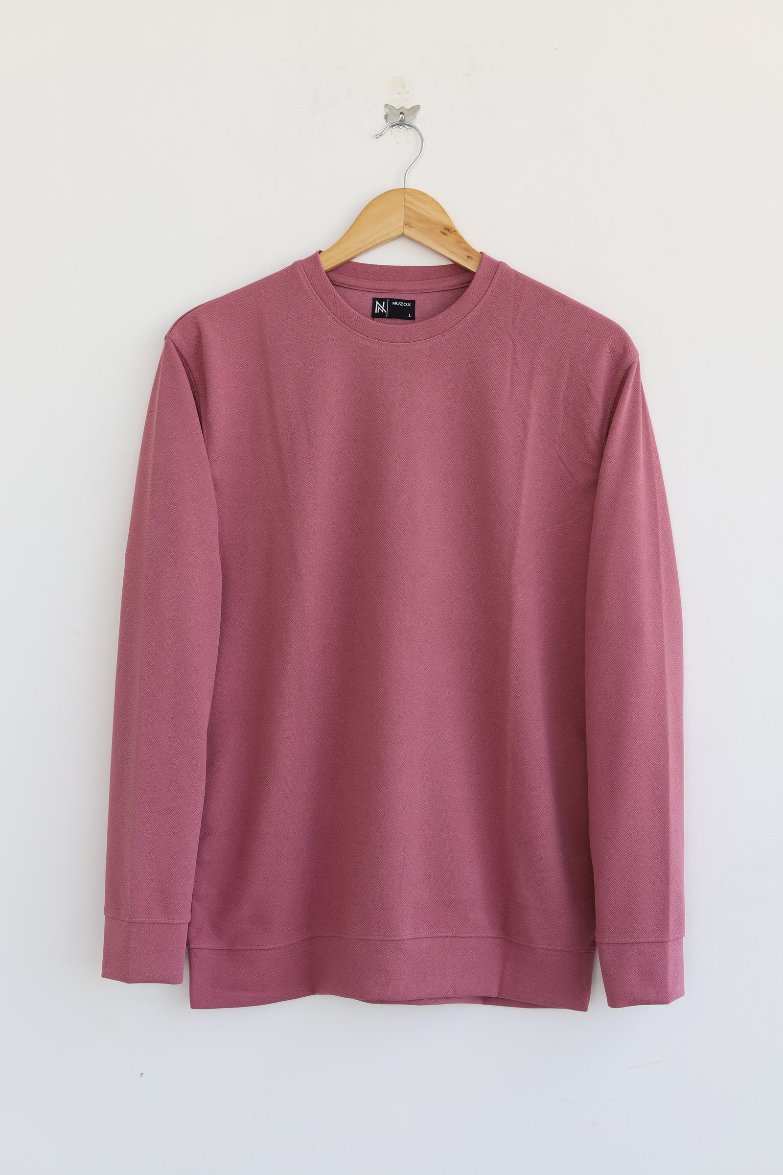 Plain Full Hand T-Shirt Lycra (Onion Pink)