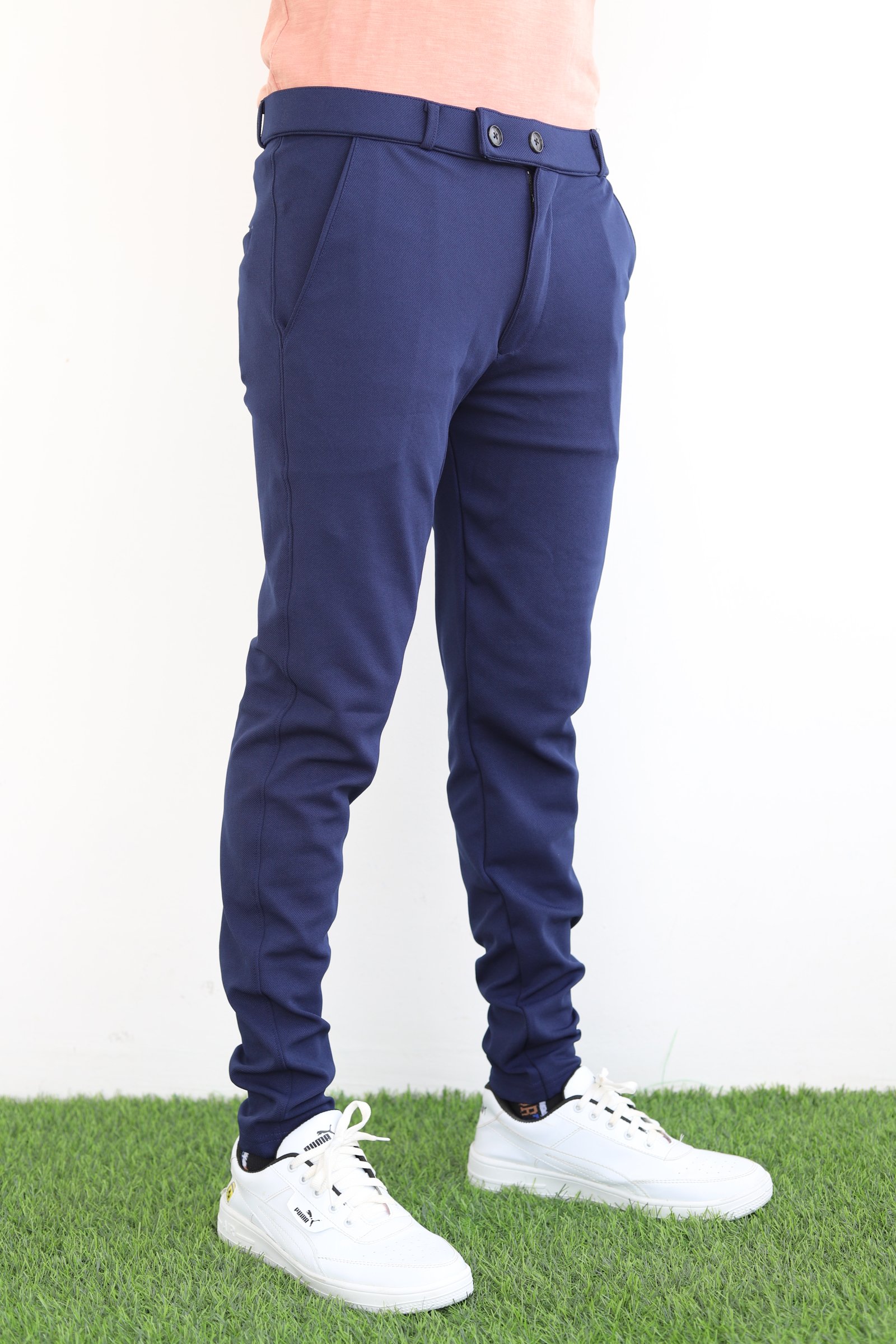Lycra Formal Pant for Men (Navy Blue)